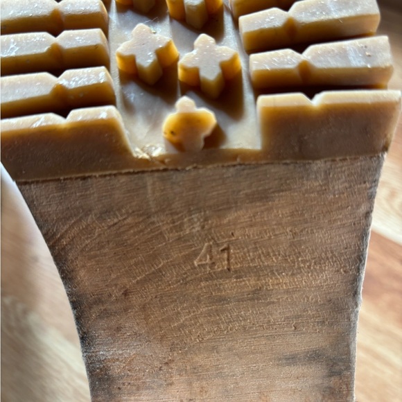 Swedish Hasbeens shearling lined clog boot heels - Picture 4 of 6